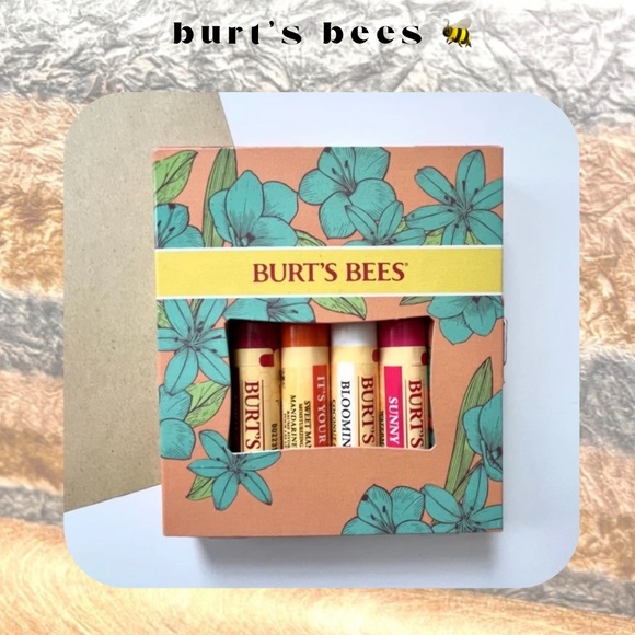 🏷️ Burt’s Bees set of 4 moisturizing lip balm - Picture 1 of 10